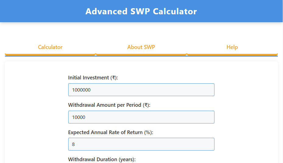 Advanced SWP Calculator
